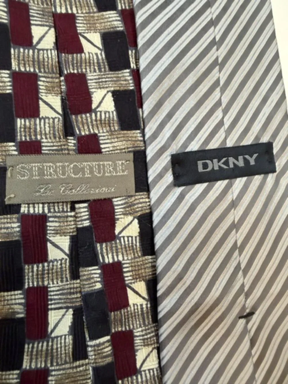 Bundle Of 9 Multi Pattern Ties for Men brands include DKNY and Geoffrey Beene